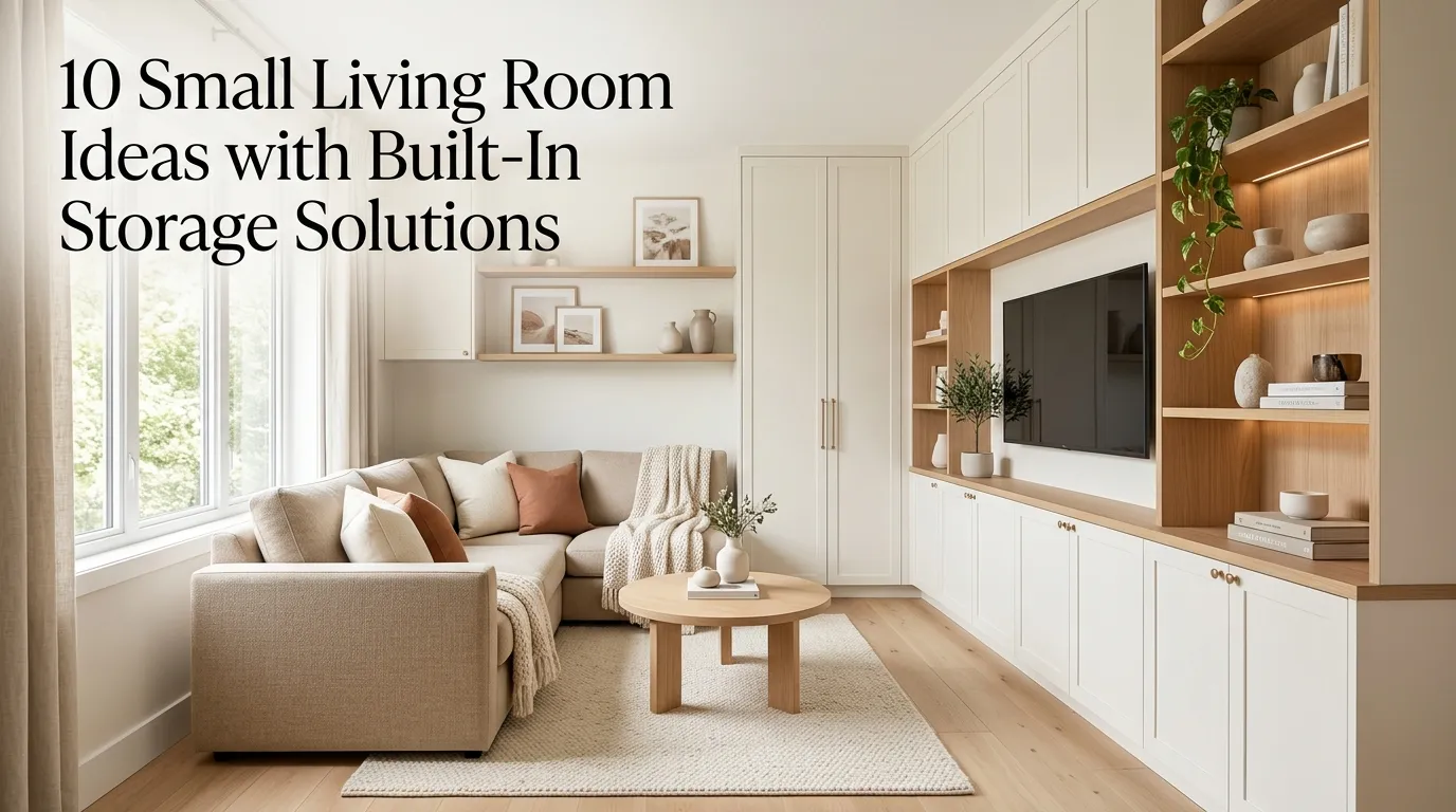 10 Small Living Room Ideas with Built-In Storage Solutions