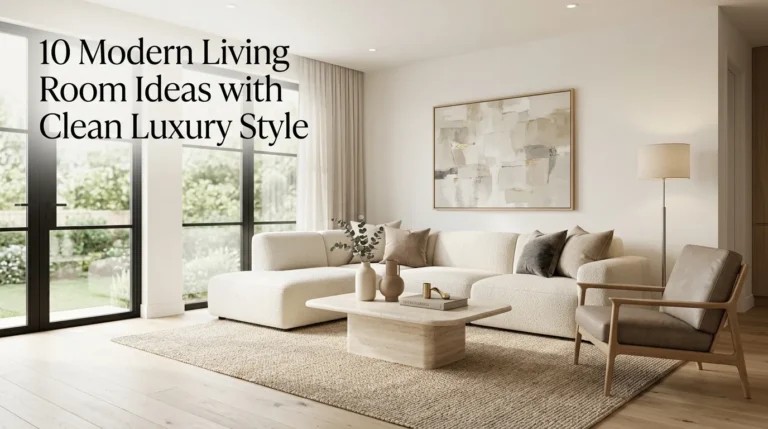 10 Modern Living Room Ideas with Clean Luxury Style