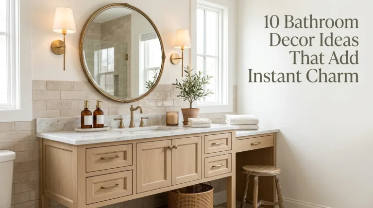 10 Bathroom Decor Ideas That Add Instant Charm