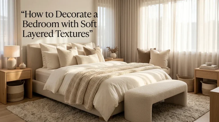 How to Decorate a Bedroom with Soft Layered Textures