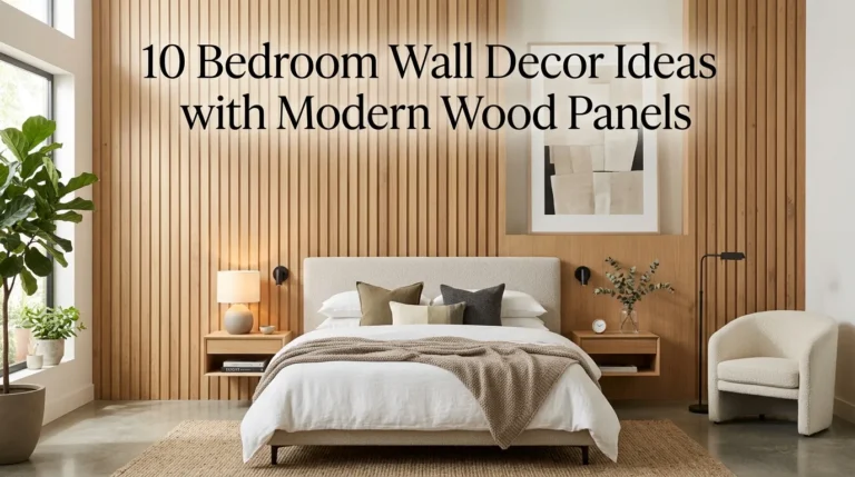 10 Bedroom Wall Decor Ideas with Modern Wood Panels