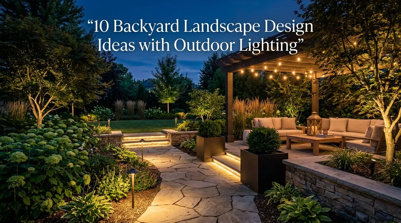 10 Backyard Landscape Design Ideas with Outdoor Lighting
