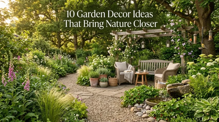 10 Garden Decor Ideas That Bring Nature Closer