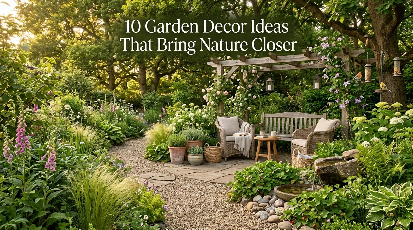10 Garden Decor Ideas That Bring Nature Closer