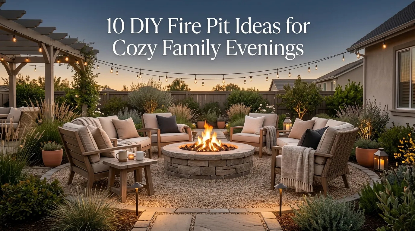 10 DIY Fire Pit Ideas for Cozy Family Evenings