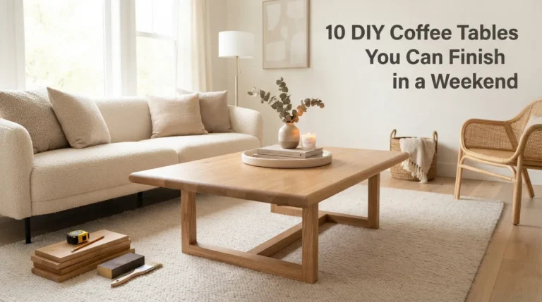 10 DIY Coffee Tables You Can Finish in a Weekend