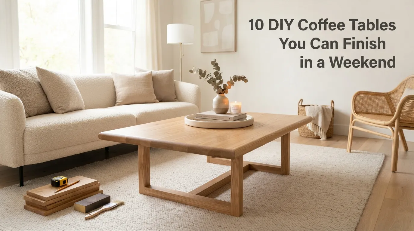 10 DIY Coffee Tables You Can Finish in a Weekend
