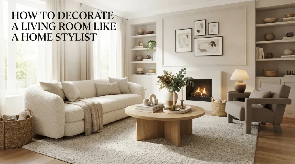 How to Decorate a Living Room Like a Home Stylist