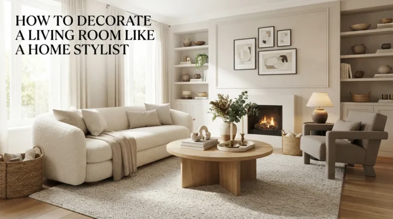 How to Decorate a Living Room Like a Home Stylist