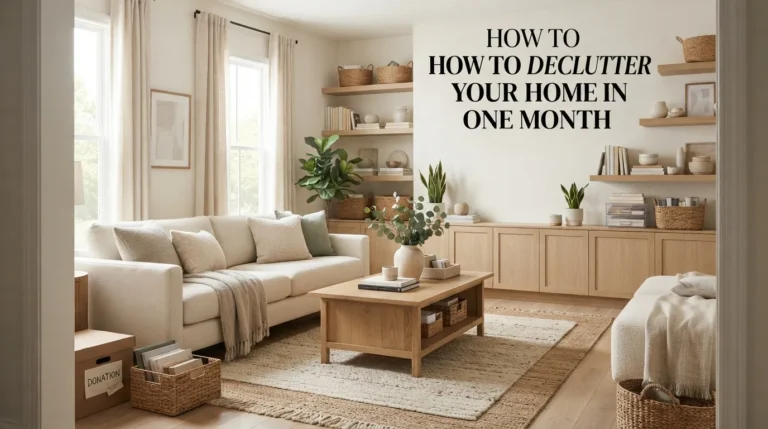 How to Declutter Your Home in One Month