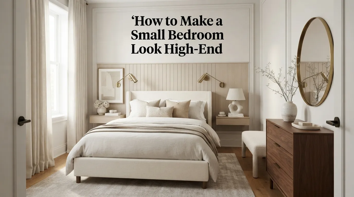 How to Make a Small Bedroom Look High-End