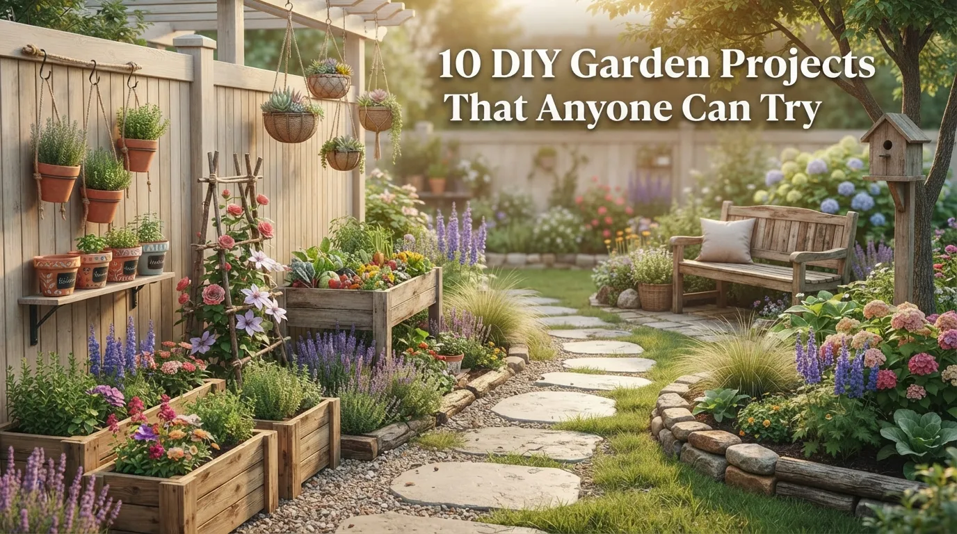 10 DIY Garden Projects That Anyone Can Try